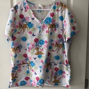 Disney Bambi Scrub Top